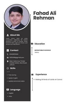 invitation cards and business cards and cv makerd