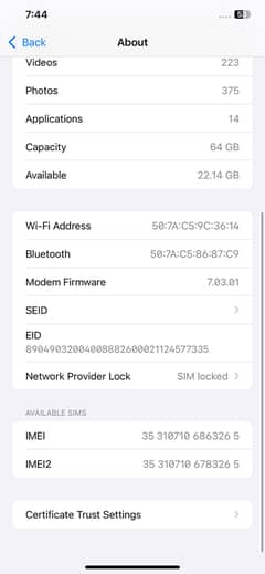 iPhone XS Max non pta jv