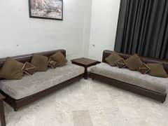 Two 3-seater sofas set