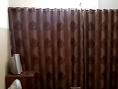 9 jacquard Curtain with full lining & Railings