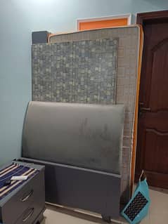 Single Bed with Spring Mattress