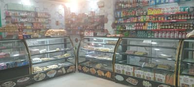 beautiful cooling bakery counter