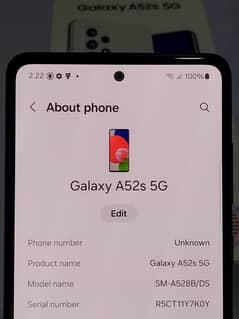 samsung a52s - 5g  8/128gb - neat and clean
