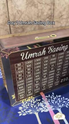 UMRAH SAVING BOX BEST WOOD QUALITY