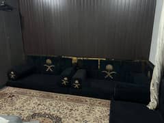 Sofa Set Arabic Style Black For Sale