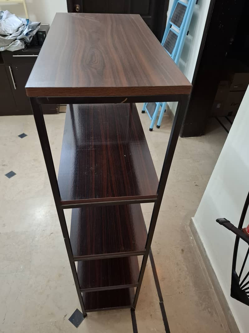 Metal Frame Bookcase, Bookshelf, 5 Shelf 1