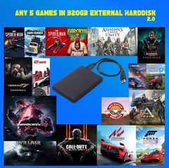Any 5 Games In 320GB External HardDisk - PC Games - Offline Games.