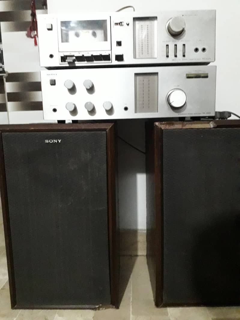 SONY Japan integrated Amplifier Sony Speakers Geniune 1