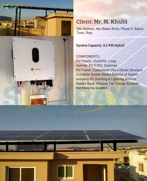 10KW Ongrid System With Net Metering & Complete Solar Installation 5