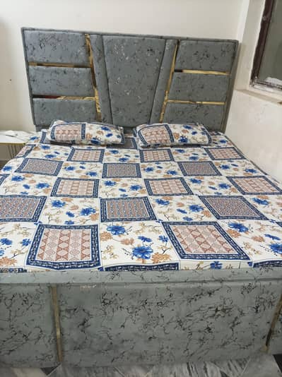 king size bed with stylish dressing table