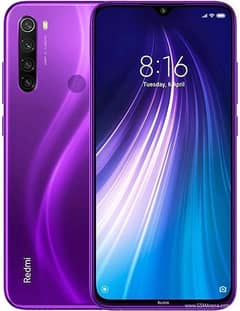 Redmi Note 8 4gb ram 64gb memory panel ma dot ha