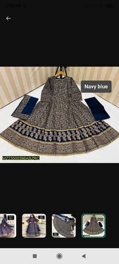 3 piece katan silk screen printed maxi