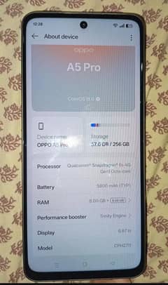 oppo A5pro 8gb 256gb only 3day use