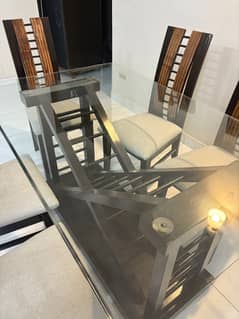 Six person Dining Table with chairs