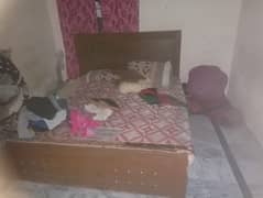 DOUBLE BED FOR SALE WITHOUT MATTRESS