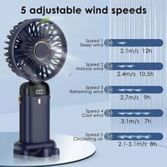 3 in 1 USB rechargeable Mini fan - foldable Handheld and out door Fan