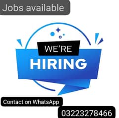 full time and part time jobs available