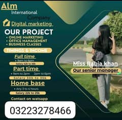 part time and home base jobs available