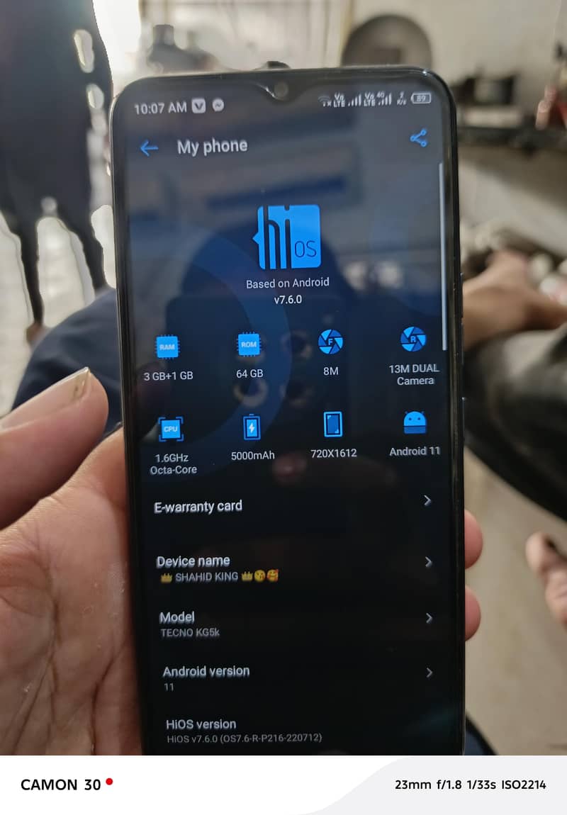 Tecno Spark 8C Ram4 Memory 64 0