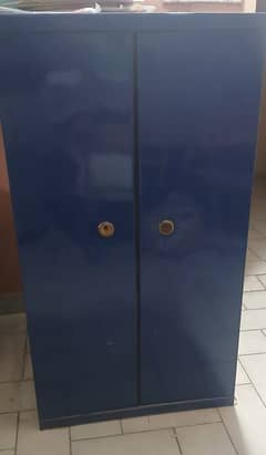 1.  Wooden Locker Cabinet,   2. Safe for Valuables/Devices