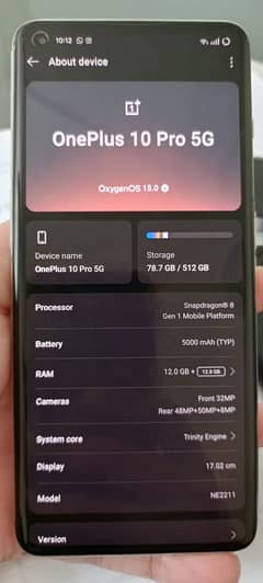 One Plus 10 Pro 5G Limited Edition Panda PTA