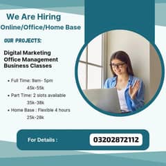 online work available home Base and office base
