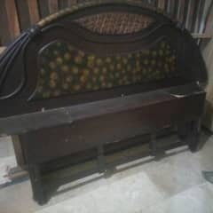 Double bed wooden