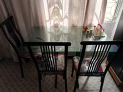 4 seater Iron dining table.