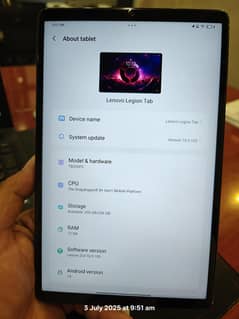 Lenovo Legion Tab 12/256gb 10/9 condition