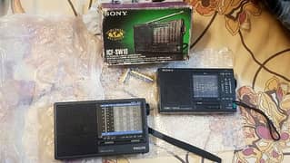 Sony ICFSW10 and Philips AE3205