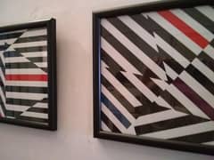 Bauhaus inspired set of design, paintings