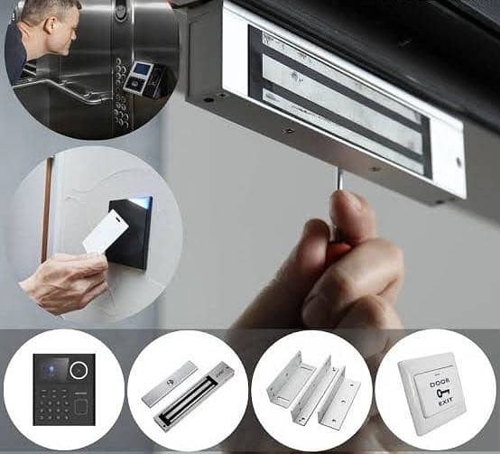 Zkteco Biometric Attendance machine & Access Control smart handle lock 2