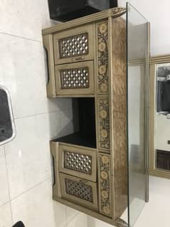 Dressing table with stool