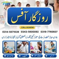 Housemaid, Chef, Babysitter, Receptionist, Nanny, Driver, Nurse