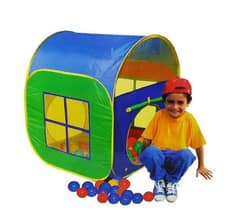 play house tent for kids - foldable with two support sticks