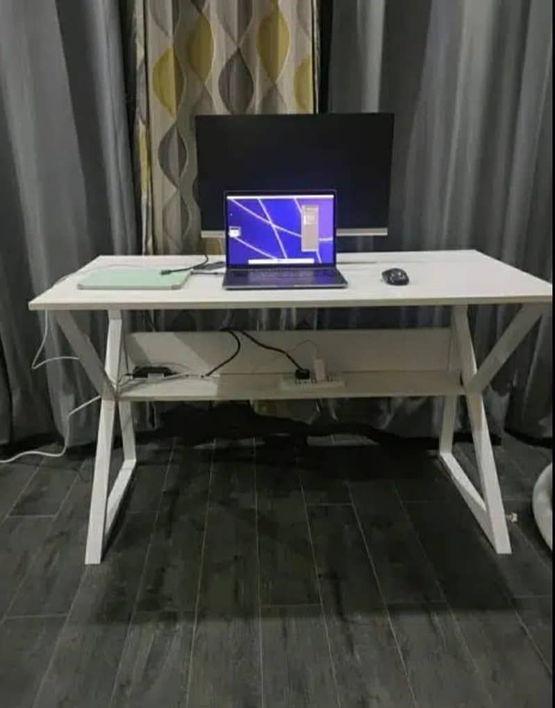 K shape table - Office table - workstation table- Desk table 9