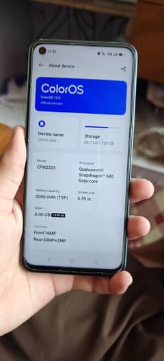 oppo A96 8/128 gb  official pta