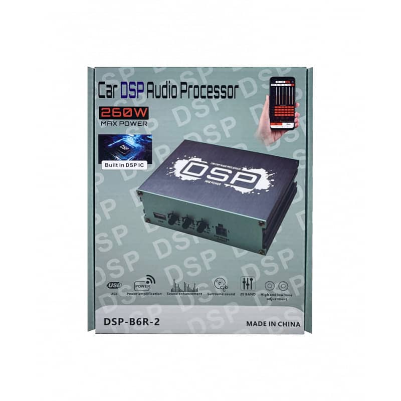 6 Channel DSP 260W Car Audio Amplifier with Control and App XDDSP-B6R- 4