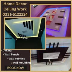Pvc Wall Panels/wooden floor/Vinyl floor/rock wall/paint/False Ceilin