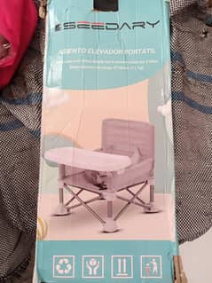kids portable chair with table. made from cloth.  imported from UK