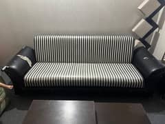 Leather Sofa cum Bed