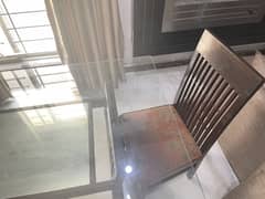 Dining table with 6 chairs