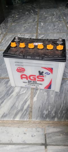 AGS BATTERY SP85 12V 50AH 9PLATES ALMOST NEW
