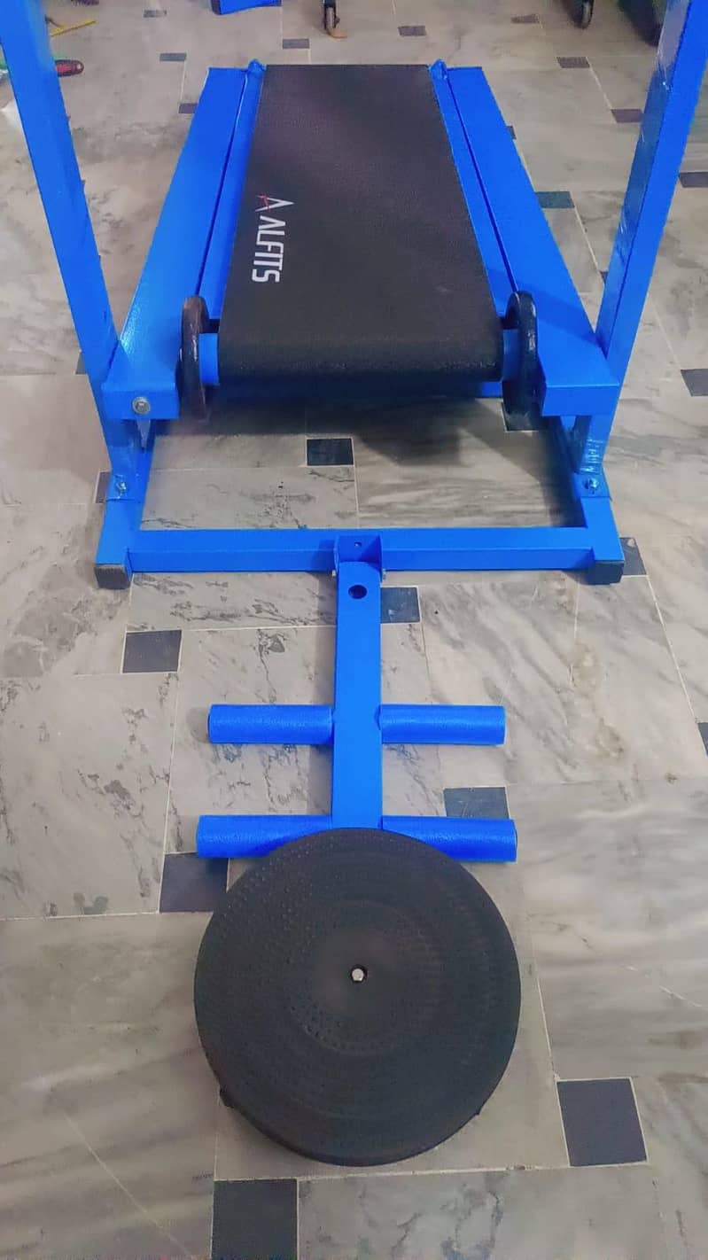 Manual treadmill with rollers and twister exercise machine box packed 4
