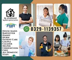 Maids Couple Female Staff Chef Helper Babysitter Nurse Maid Available