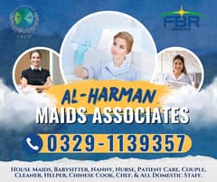 Maids / House Maids / cook / Nanny , chef / Baby Sitter maid available