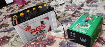 AGS SP-100 BATTERY WITH 20 AMP AUTOMATIC CHARGER