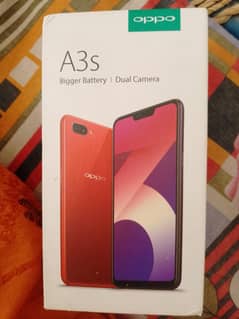 oppo a3s box with 3 pack of covers