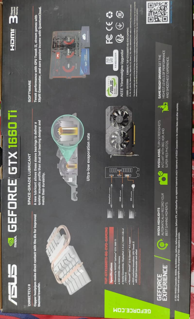 Nvidia GTX 1660 Ti 6GB GDDR6 - Excellent Condition- Almost New 2