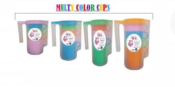 smart plastic jug with four cups baby cups